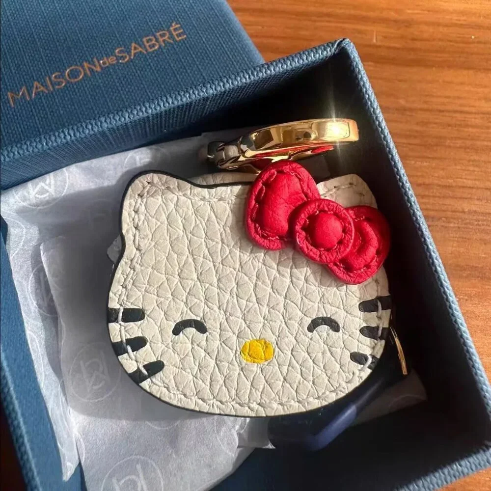 Sanrio Hello Kitty Key Chain Key Ring  Bag / Backpack Pendant Leather Ltd. Ed.